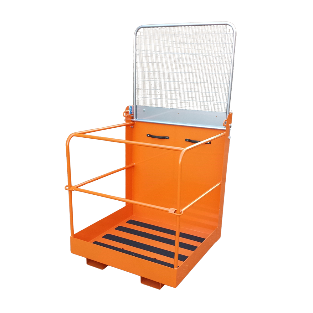 Forklift Mounted Folding Access Platform Attachment