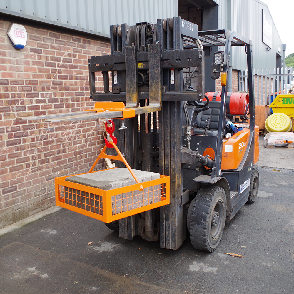 Brick Basket Forklift Attachment