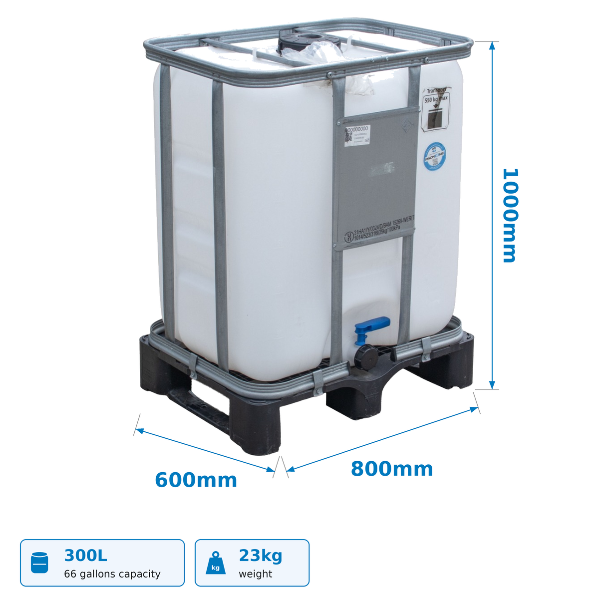 300 Litre COMPACTline - Grade A Reconditioned IBC