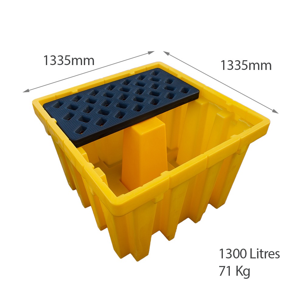 IBC Bund with Grate - 1300 Litres