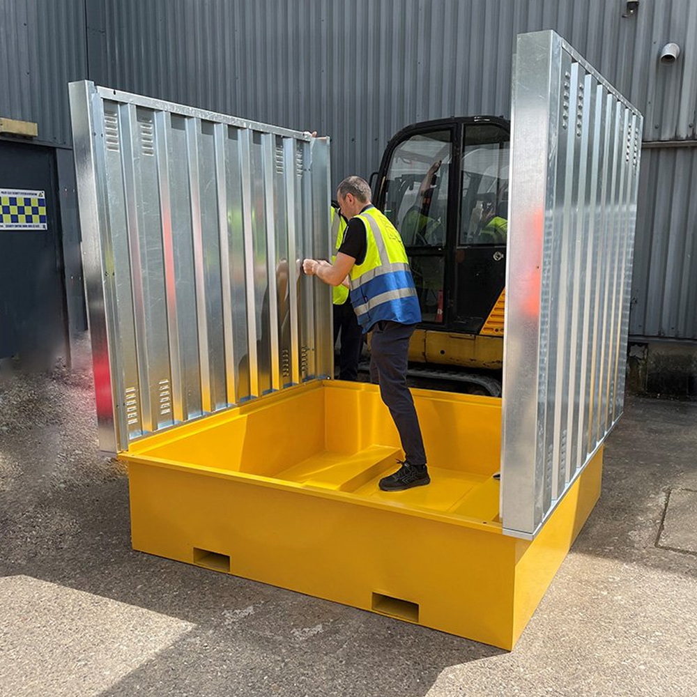 Bunded Storage Rack IBC Bunded Storage Container - Flat Packed - Kingfisher Direct Ltd