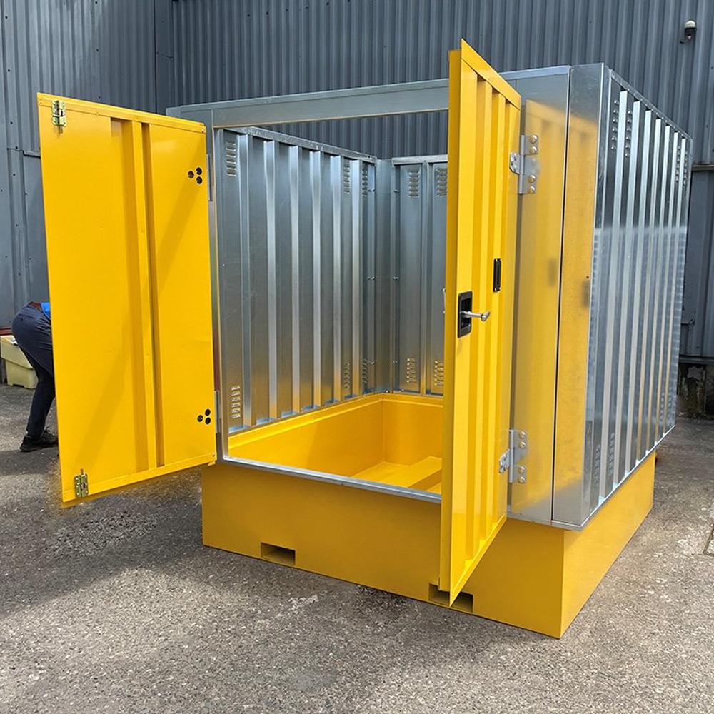 Bunded Storage Rack IBC Bunded Storage Container - Flat Packed - Kingfisher Direct Ltd