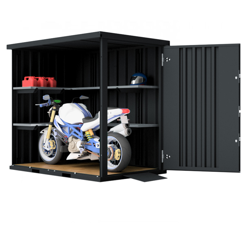 Metal motorbike storage top