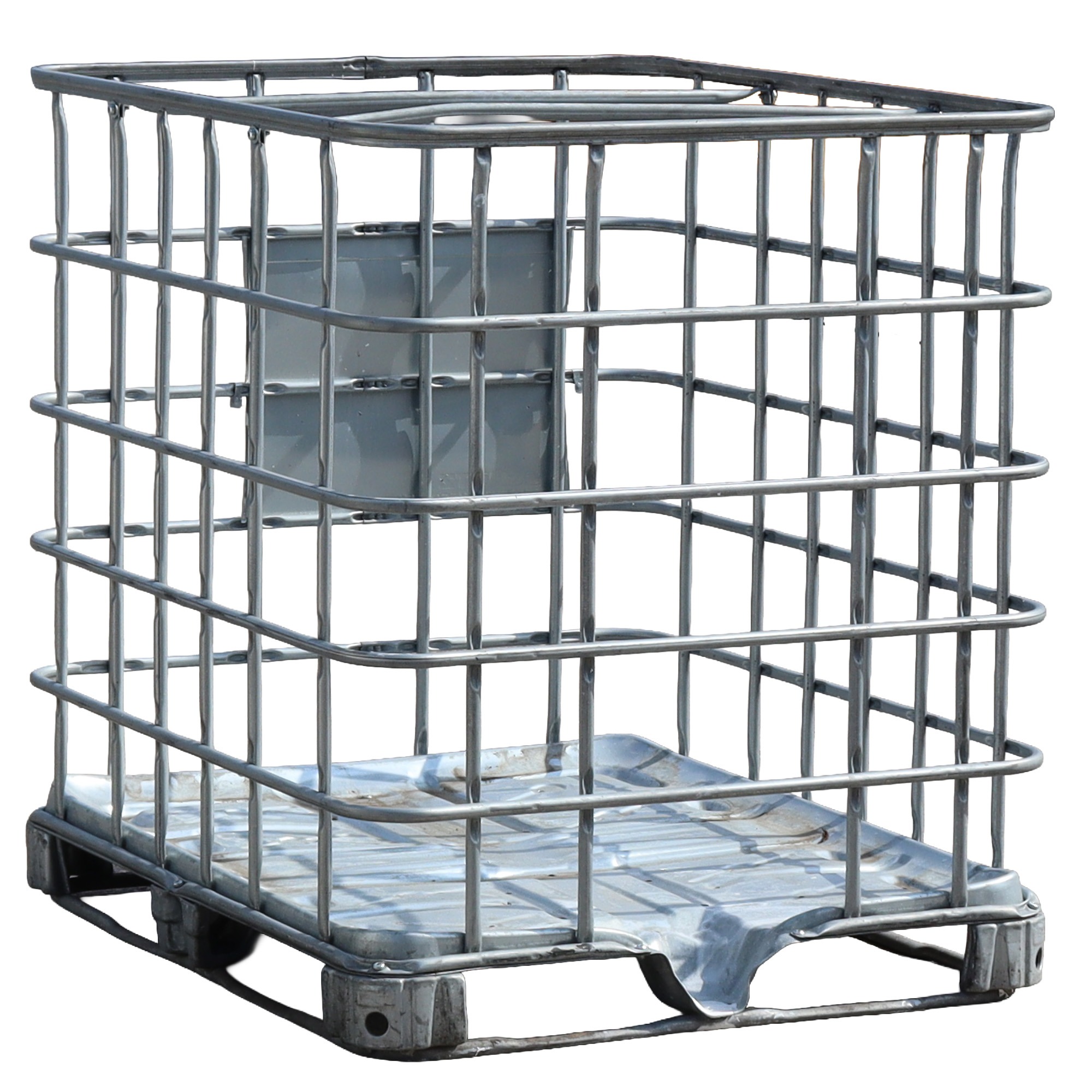 Used 1000 Litre IBC Storage Cage with Pallet