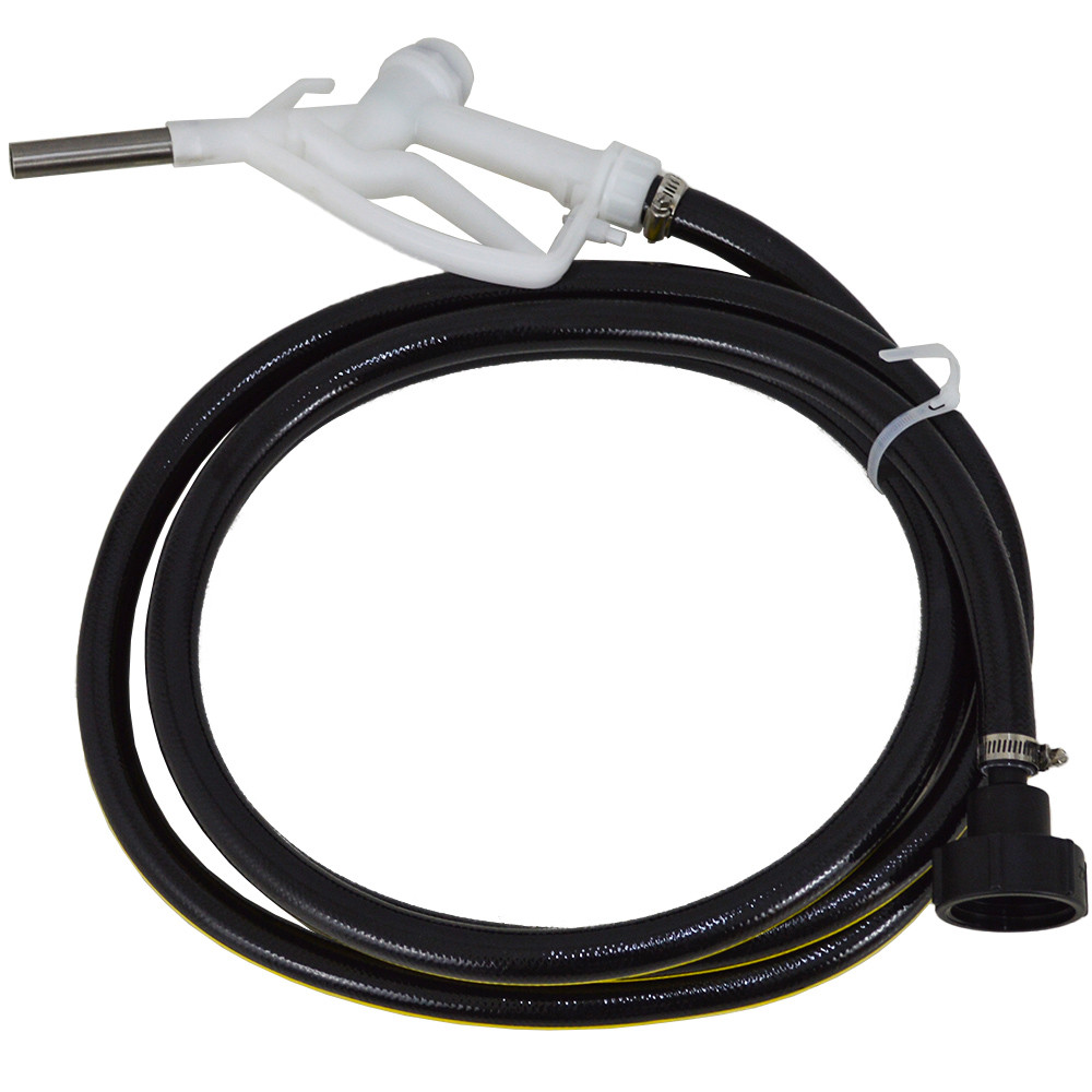 Gravity hose kit with S60x6 IBC adaptor and manual dispensing nozzle