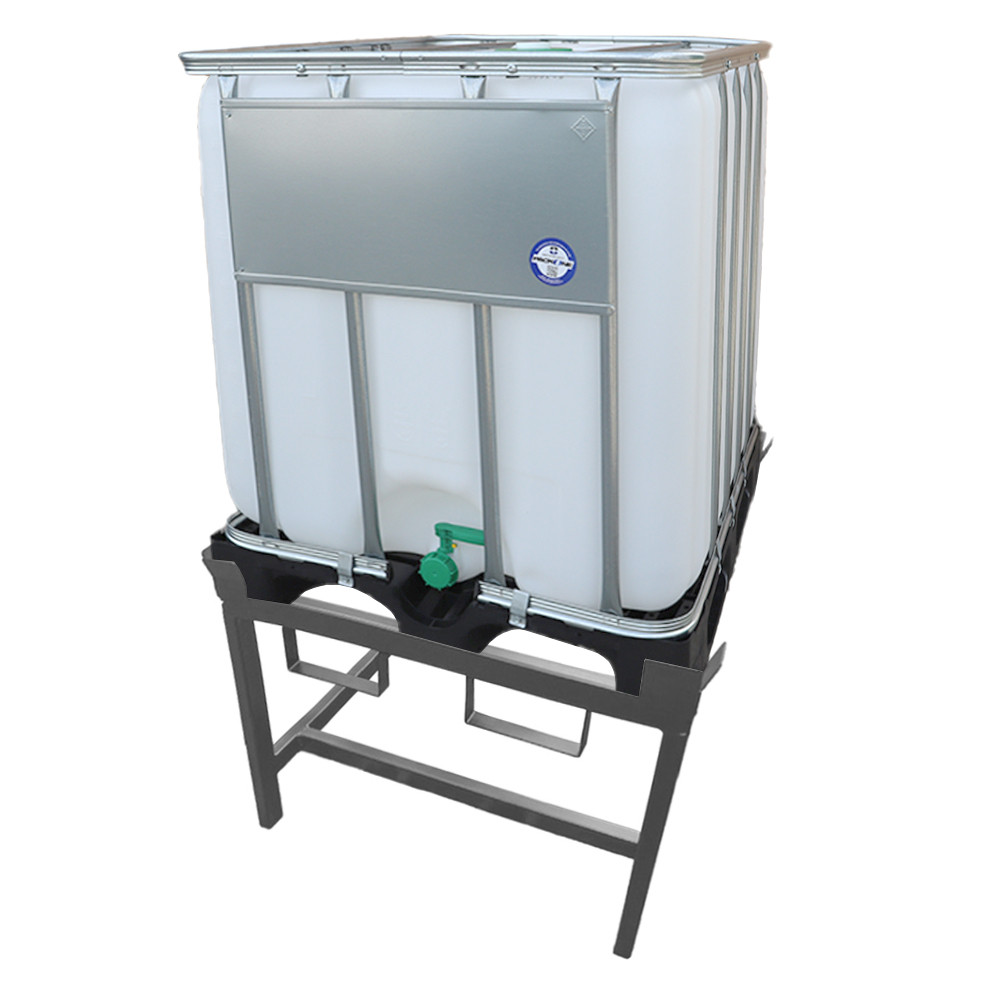 Steel IBC Stand - Painted - Forklift Channels