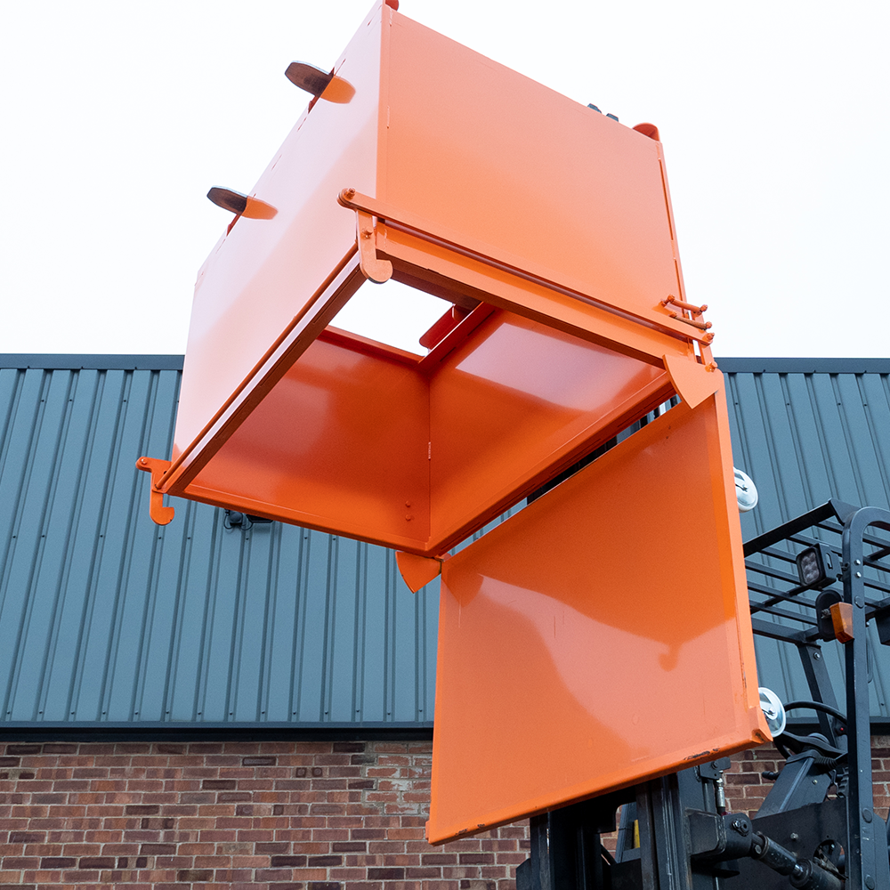 Bottom Empty Skip Forklift Attachment