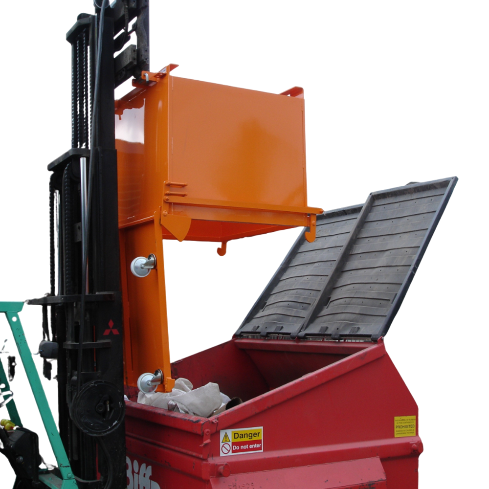 Bottom Empty Skip Forklift Attachment