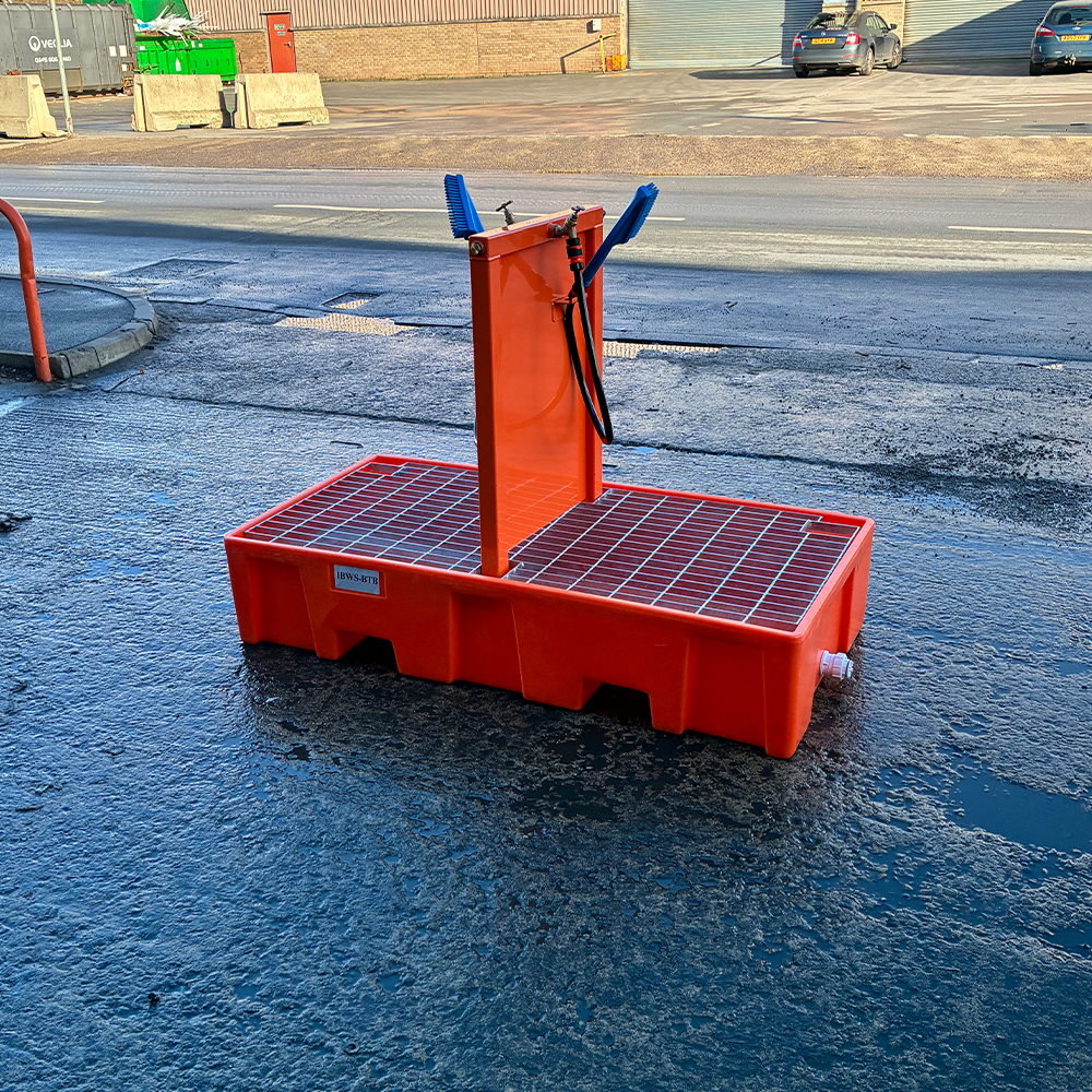 Boot Wash Station Forklift Attachment