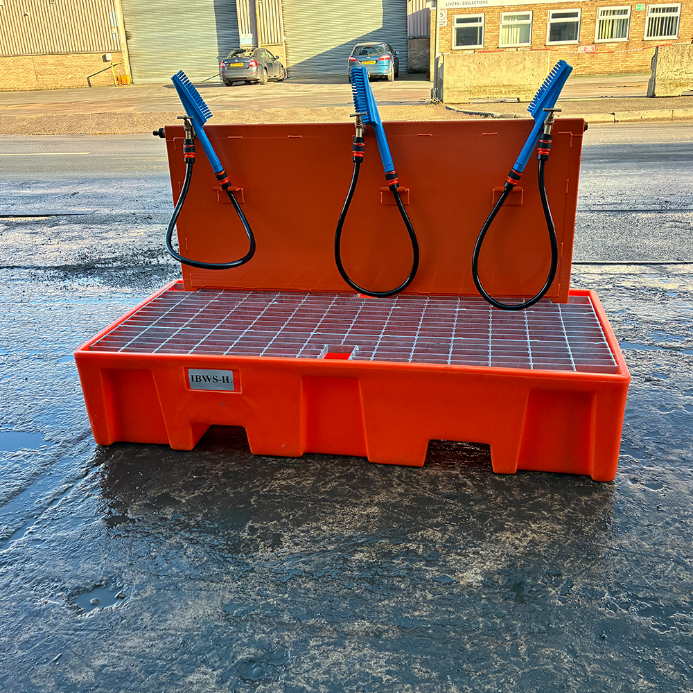 Boot Wash Station Forklift Attachment