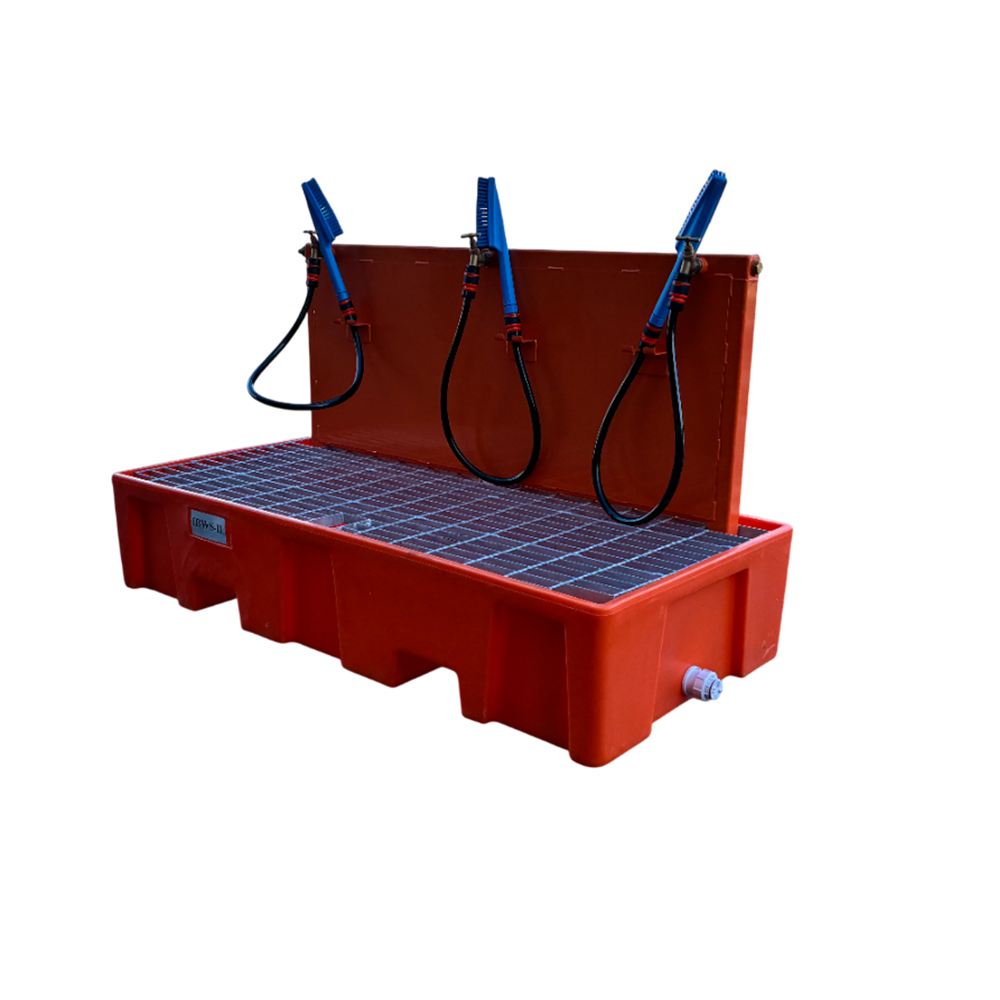 Boot Wash Station Forklift Attachment