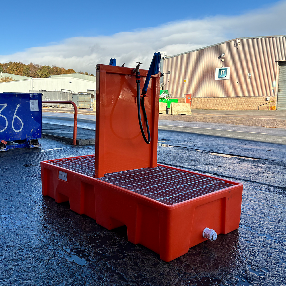 Boot Wash Station Forklift Attachment