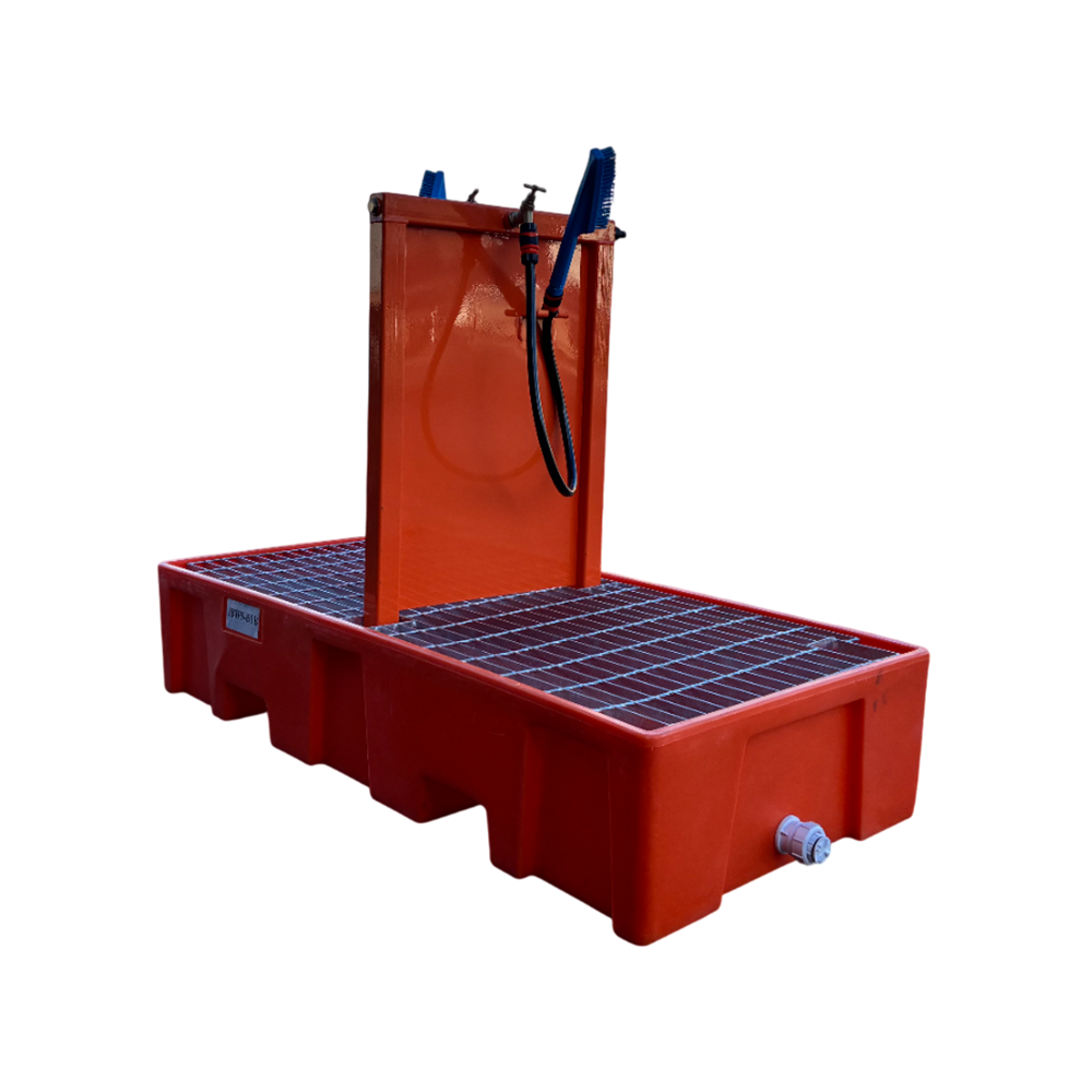 Boot Wash Station Forklift Attachment