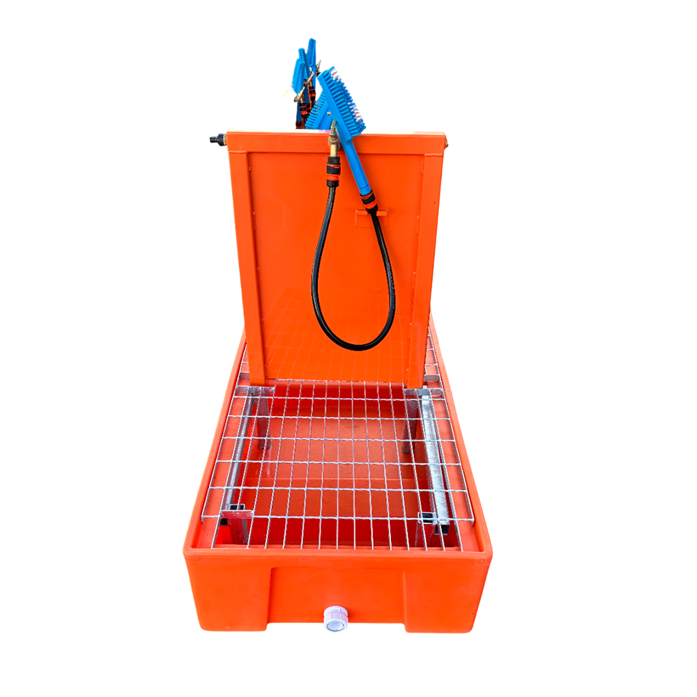 Boot Wash Station Forklift Attachment