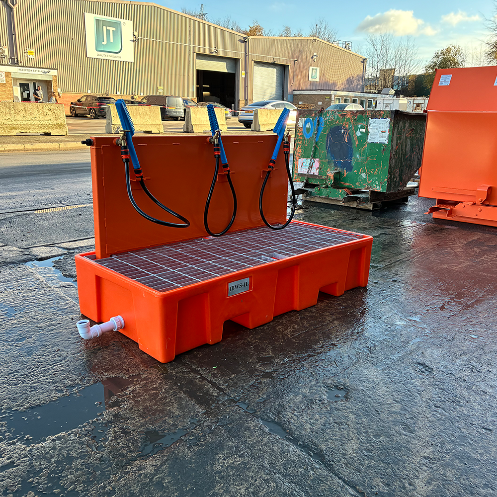 Boot Wash Station Forklift Attachment