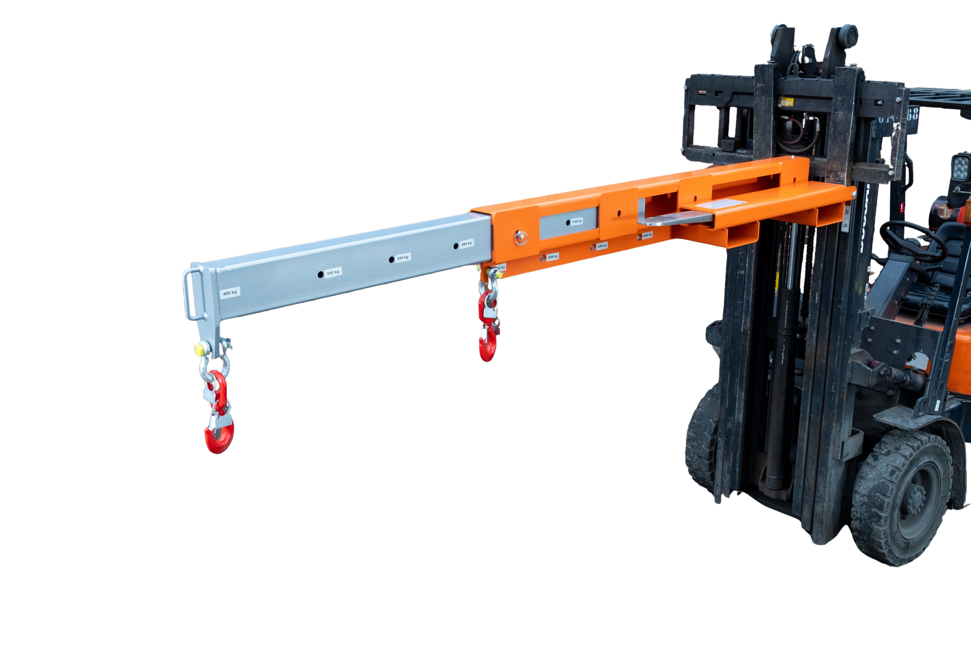 Fork Mounted Low Profile Extending Jib