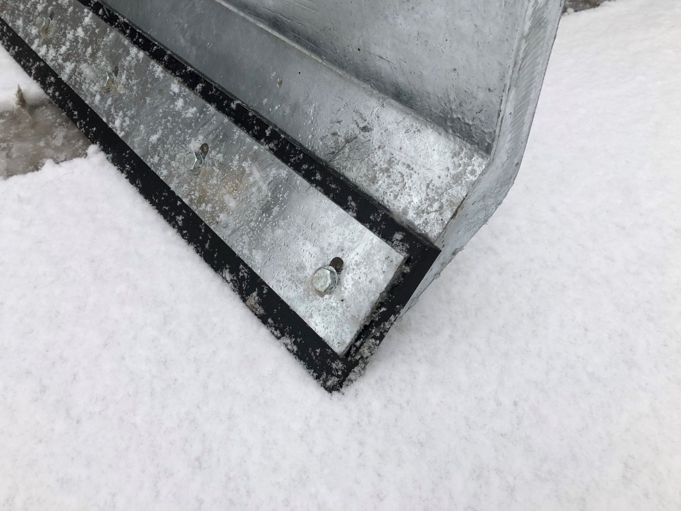 Professional Galvanised Forklift Snow Plough Attachment