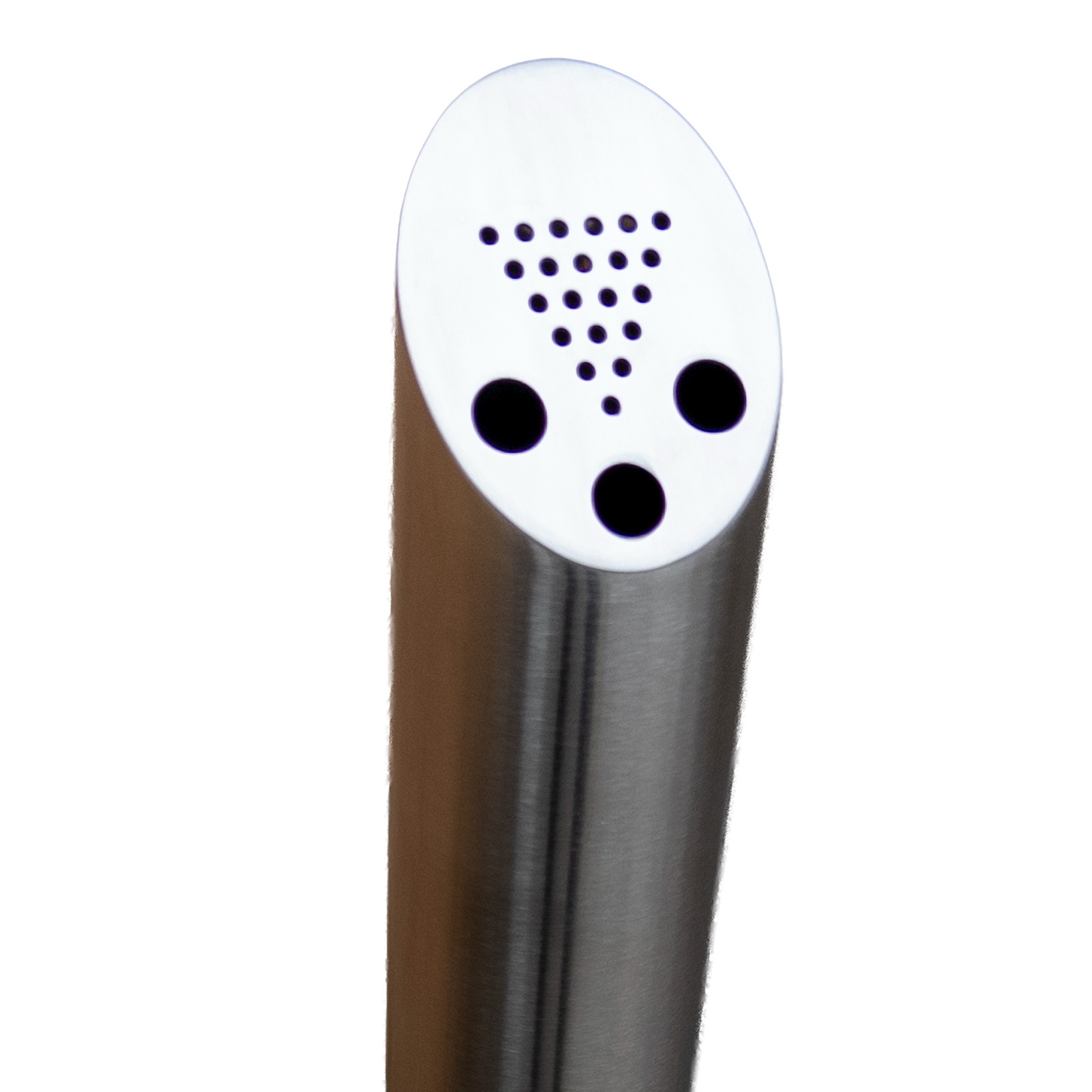 Floor Mounted Brushed Steel Cylinder Cigarette Bin