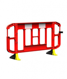 2 Metre Red & High-Vis Safety Barrier