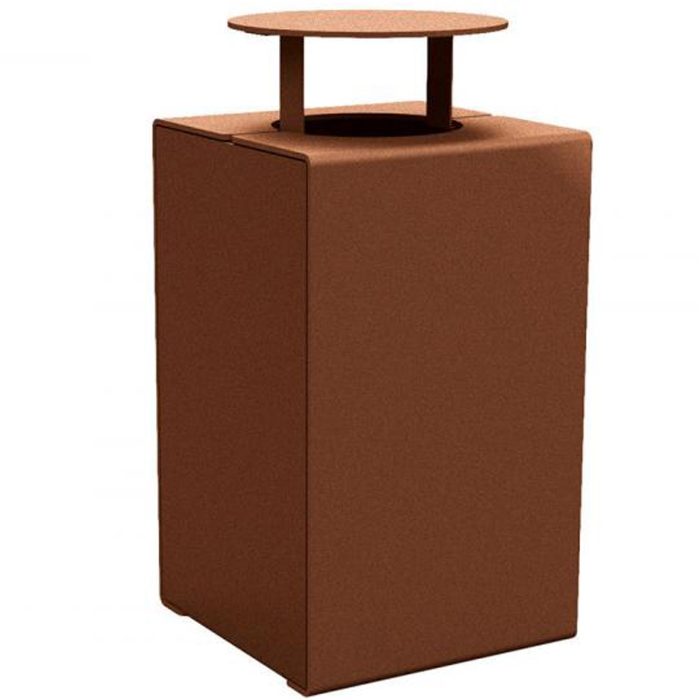 Kube Design Steel Litter Bin - 120 Litre