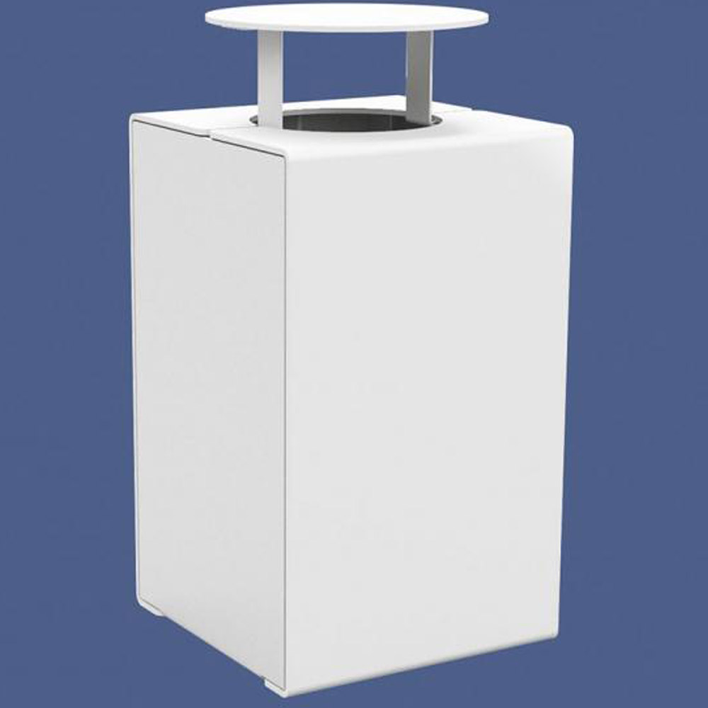 Kube Design Steel Litter Bin - 120 Litre