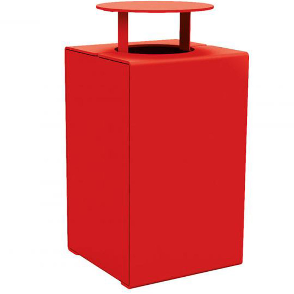 Kube Design Steel Litter Bin - 120 Litre