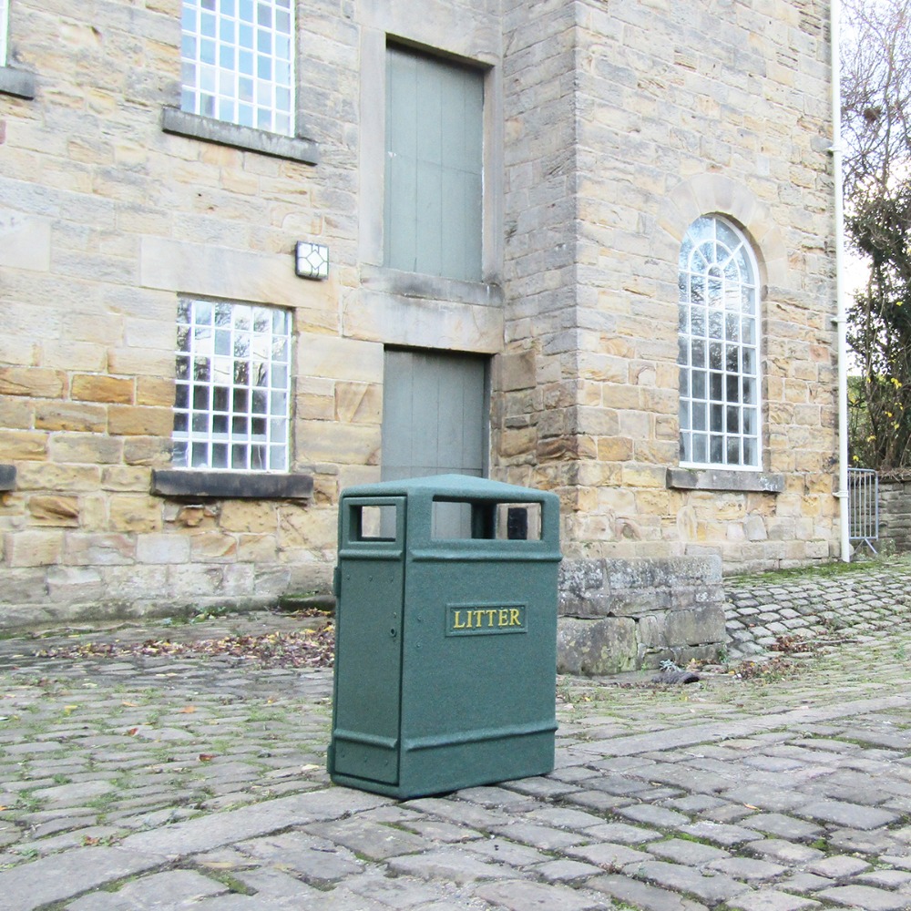 GFC Slimline Closed Top Litter Bin - 98 Litre