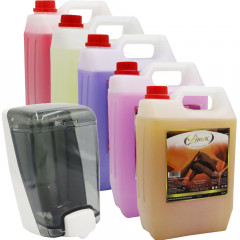 Liquid Soap Antibacterial Hand Wash - 4 x 5 Litre & Free 1L Dispenser