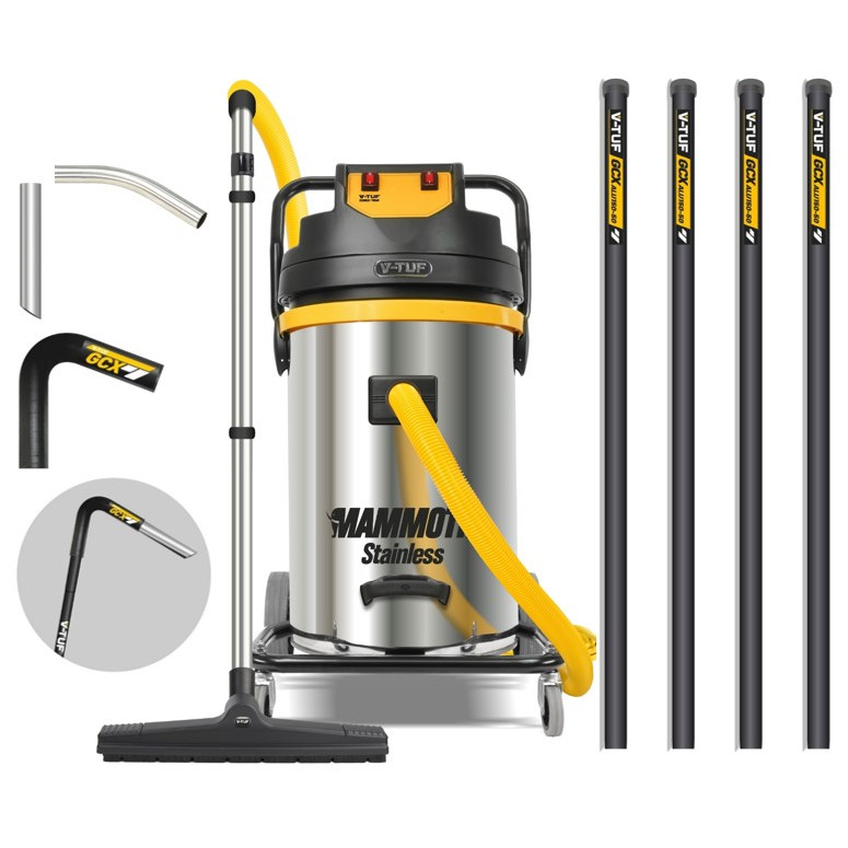 V-TUF MAMMOTH STAINLESS + 20FT GCX ALU 50mm GUTTER CLEANING SET BUNDLE