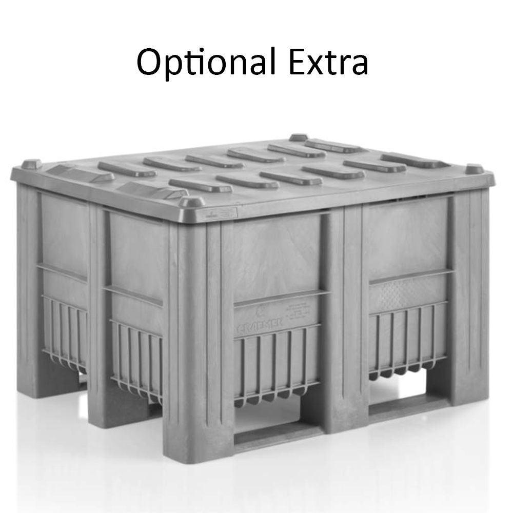 Plastic Pallet Box - 1200mm x 1000mm - 610 Litres