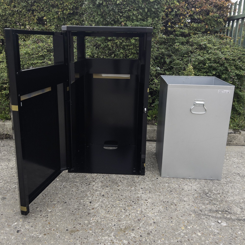 Steel Litter and Dog Poo Bin - 112 Litre - Demo