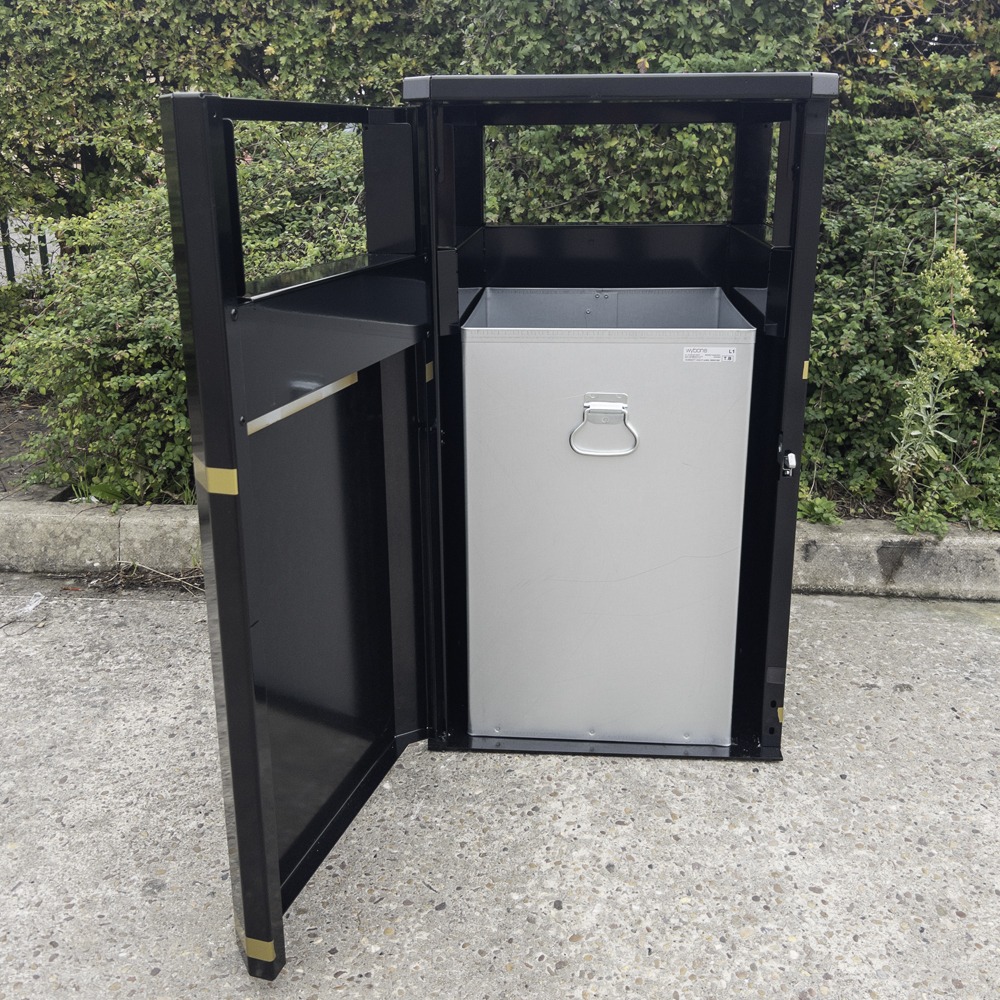 Steel Litter and Dog Poo Bin - 112 Litre - Demo