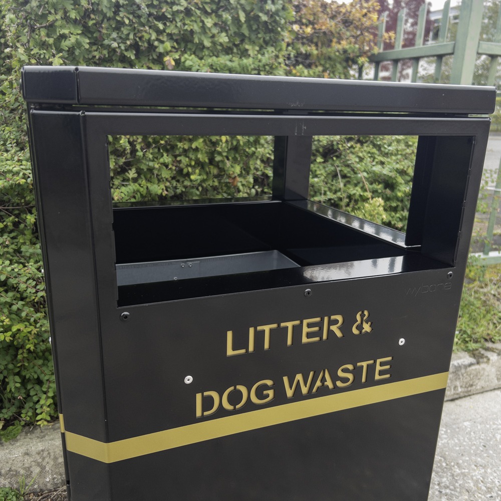 Steel Litter and Dog Poo Bin - 112 Litre - Demo