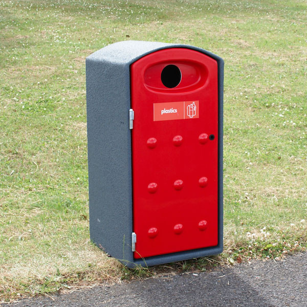 Mini Cyclo Recycling Bin - 112 Litre - red