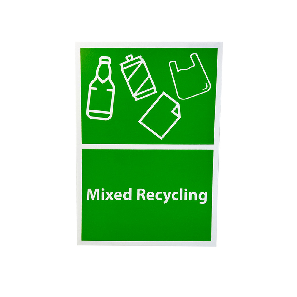 A4 Mixed Recycling Sticker