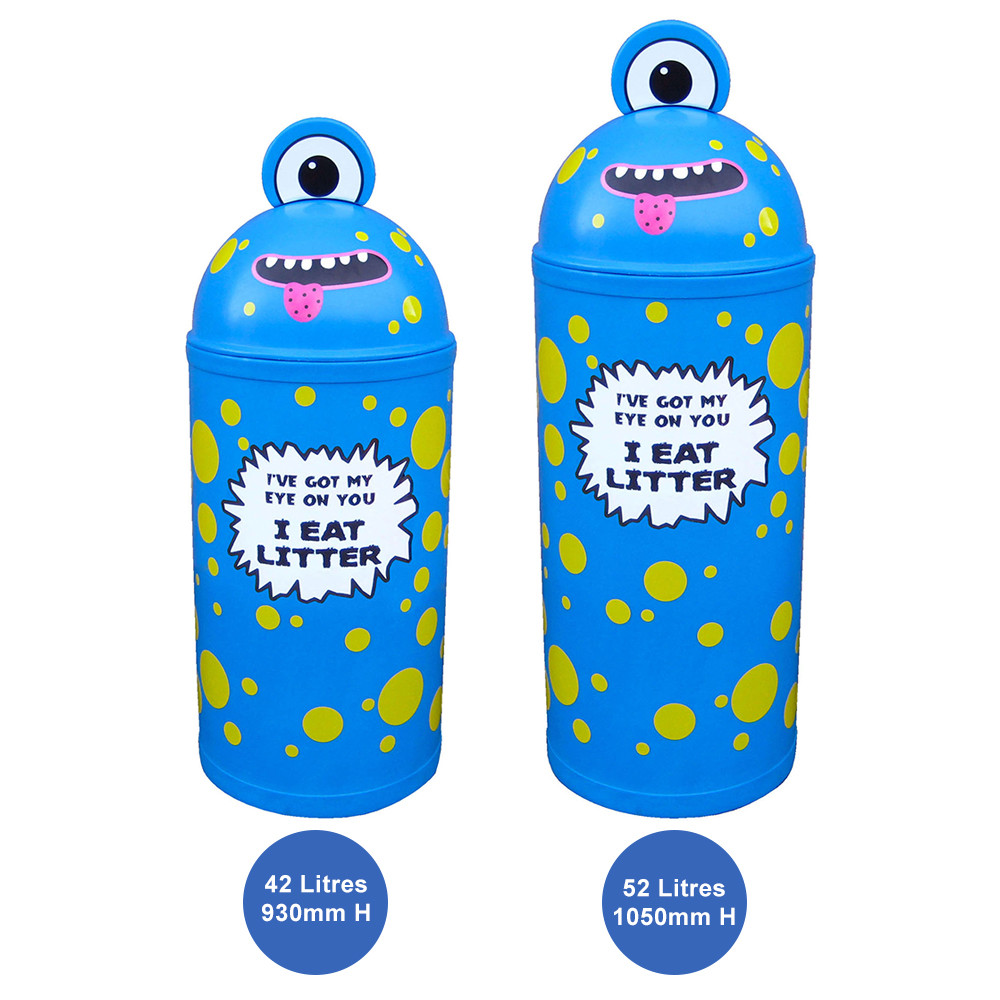 Monster Litter Bin For Schools 42 - 52 Litres