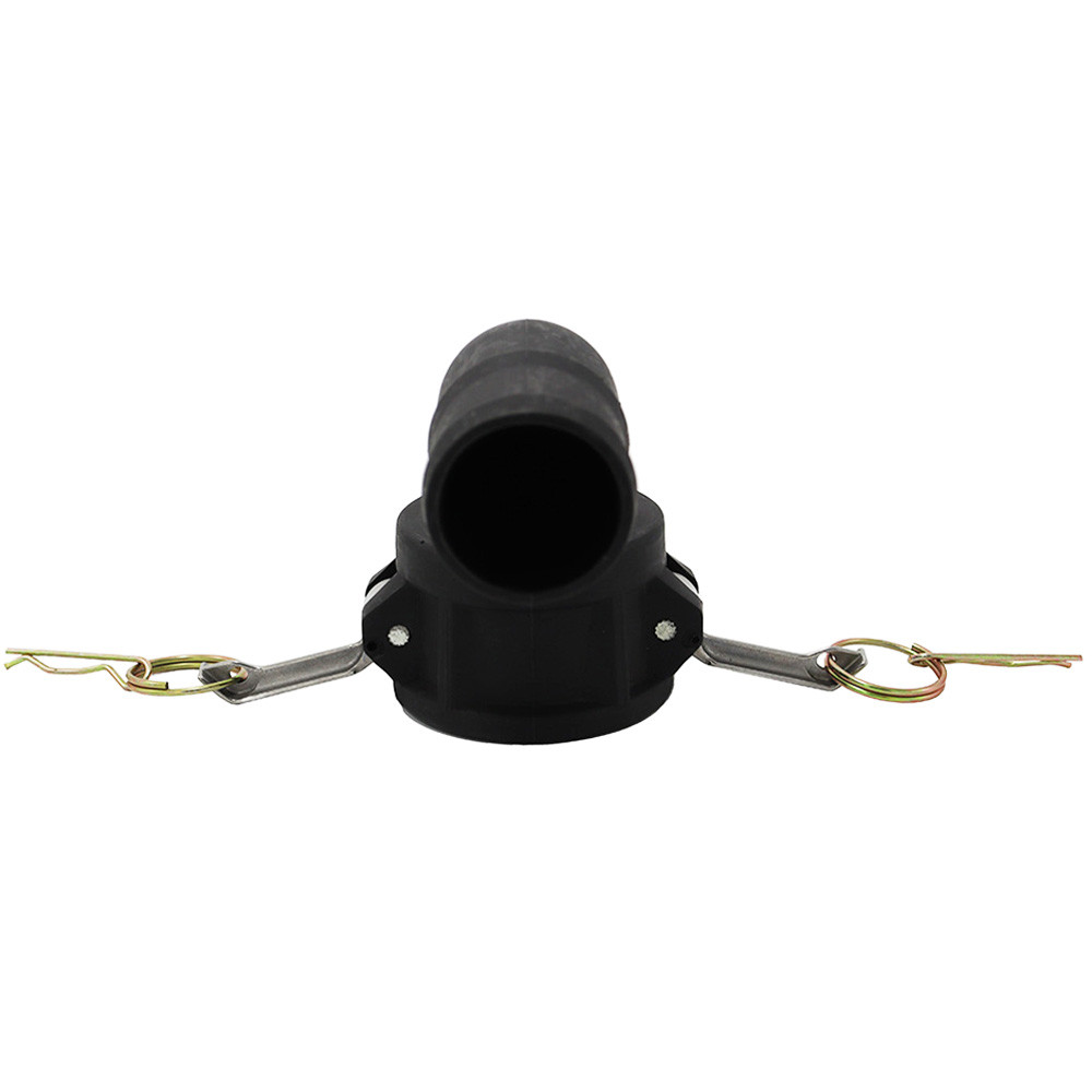 Camlock Coupler (2 inch) to (2 inch) Hose Tail 90-Degree Elbow