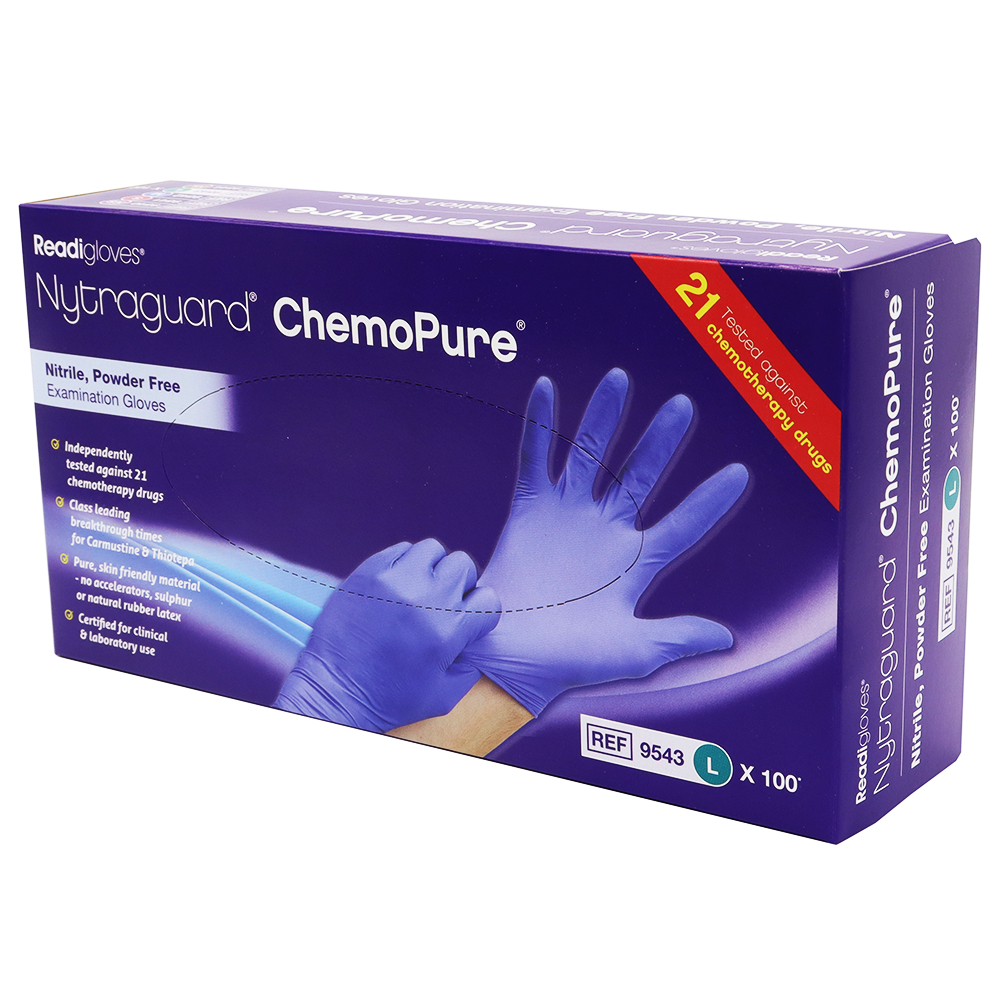 Nytraguard Premium Powder-Free Nitrile Gloves - Box of 100 Gloves