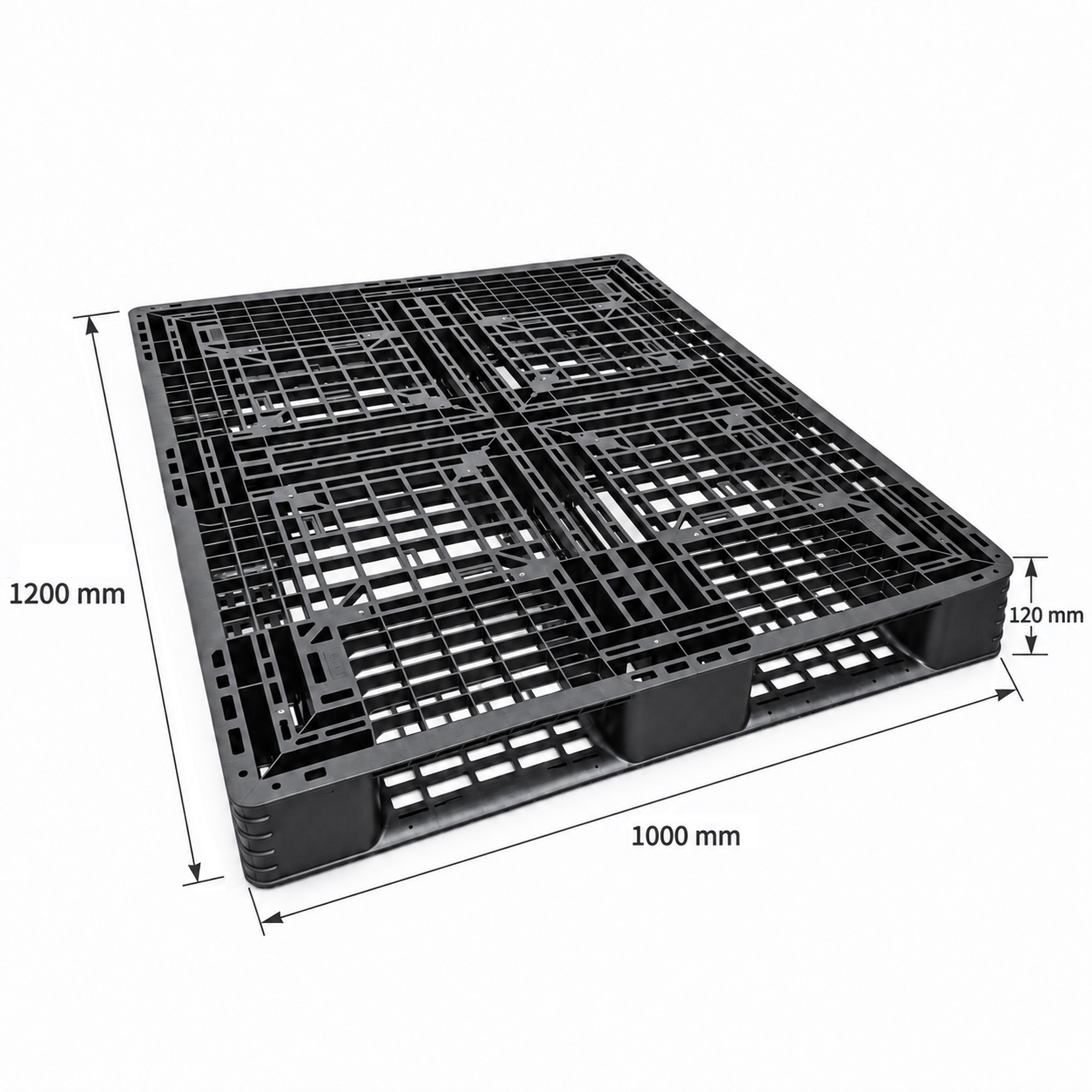 Open Deck Plastic Pallet – 1200 x 1000 x 120mm
