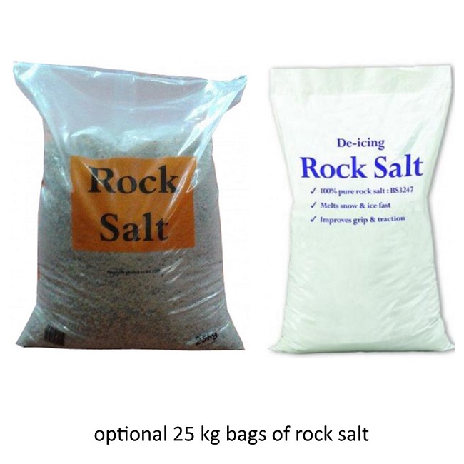 12 Cu Ft Grit Bin - 350 Litre / 350 kg Capacity - Recycled Black