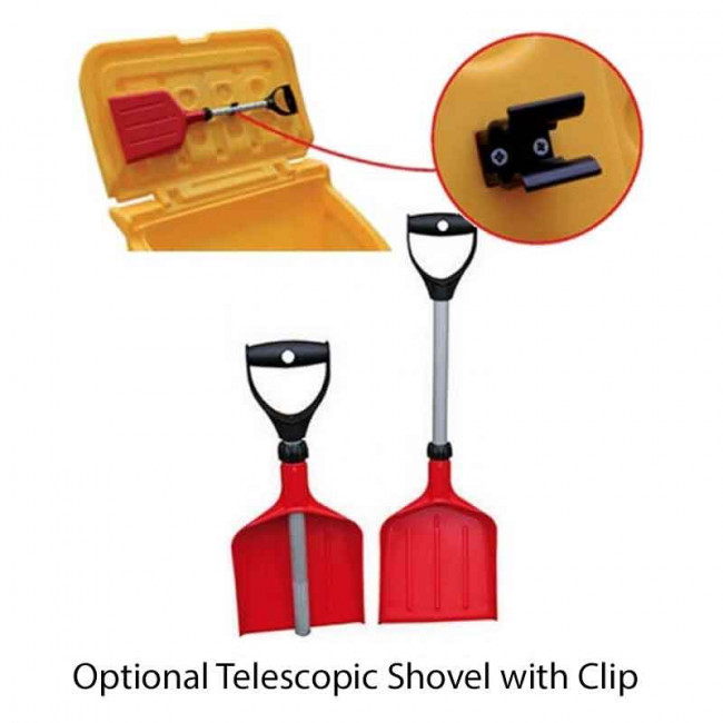 6 Cu Ft Grit Bin - 175 Litre / 175 kg capacity - Recycled Black