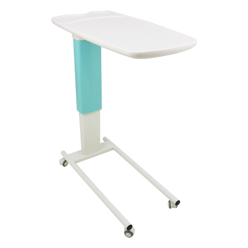 Hospital Overchair Wheeled Plastic Table 