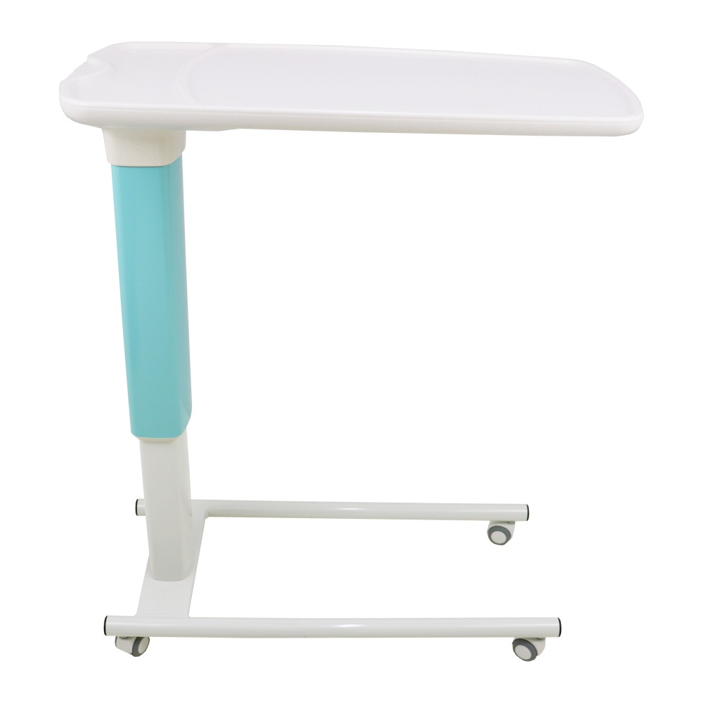 Hospital Overchair Wheeled Plastic Table 