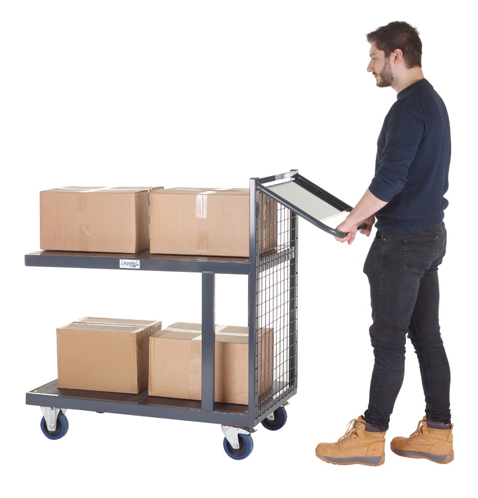 Steel Order Picking Trolley - Cantilever Shelf