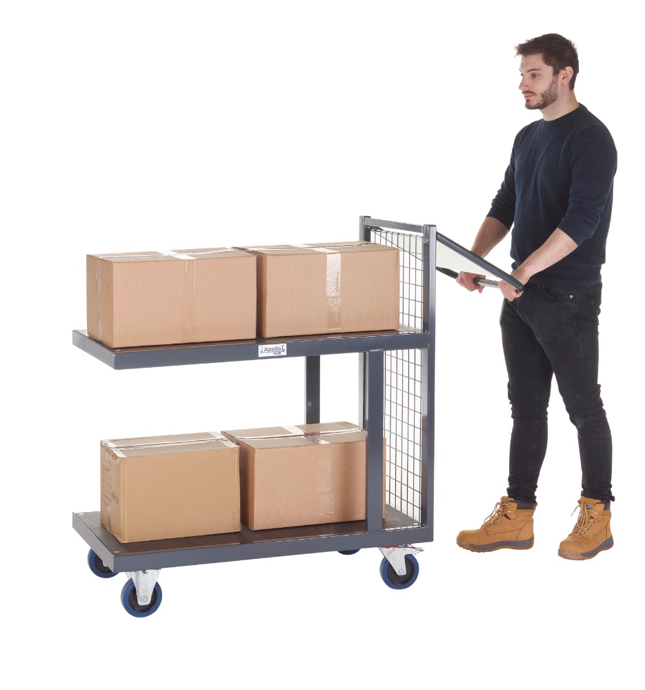 Steel Order Picking Trolley - Cantilever Shelf