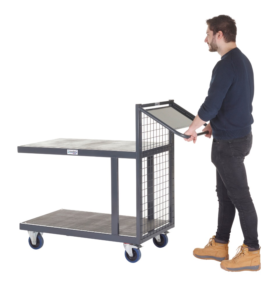 Steel Order Picking Trolley - Cantilever Shelf