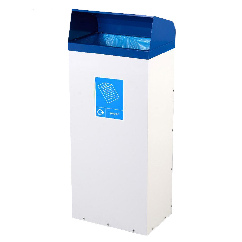 Hooded Open Top Metal Bin  - 60 to 80 Litres