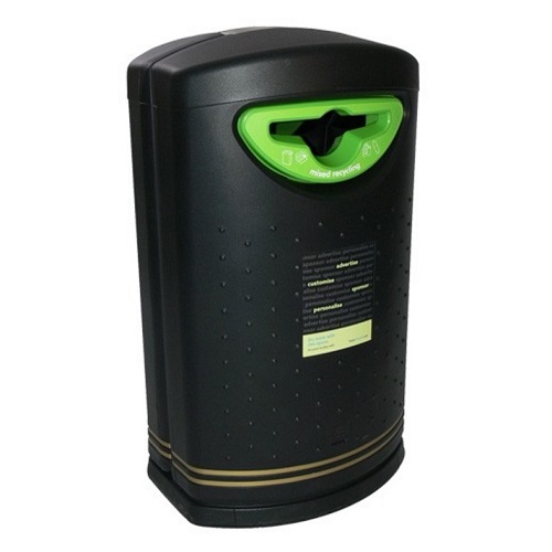 Pioneer Hooded Recycling Bin - 130 Litre