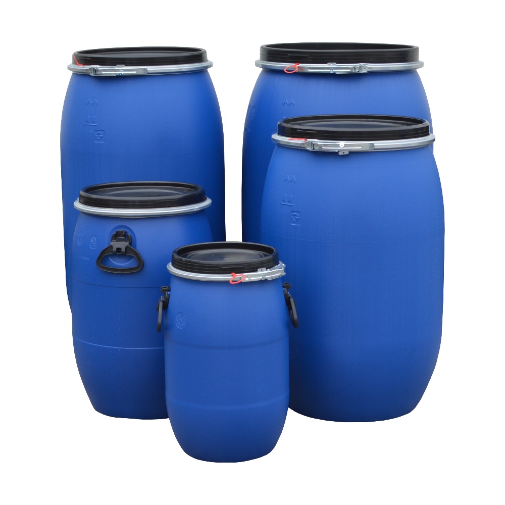 Barrell Container Cologne Plastic Open Head Drum Barrel - 30 to 220 Litres - Kingfisher Direct Ltd