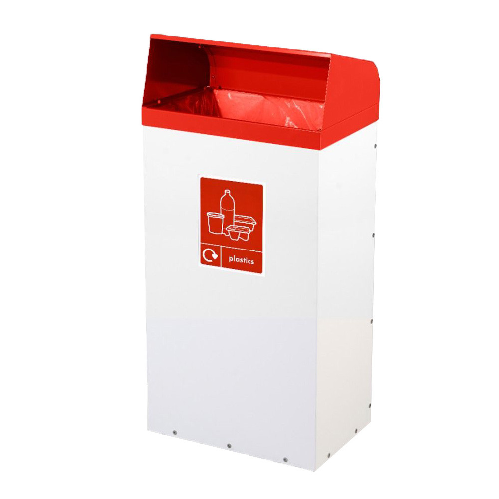 Hooded Open Top Metal Bin  - 60 to 80 Litres